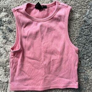 Pink crop top